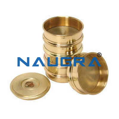 Full brass frame sieve set